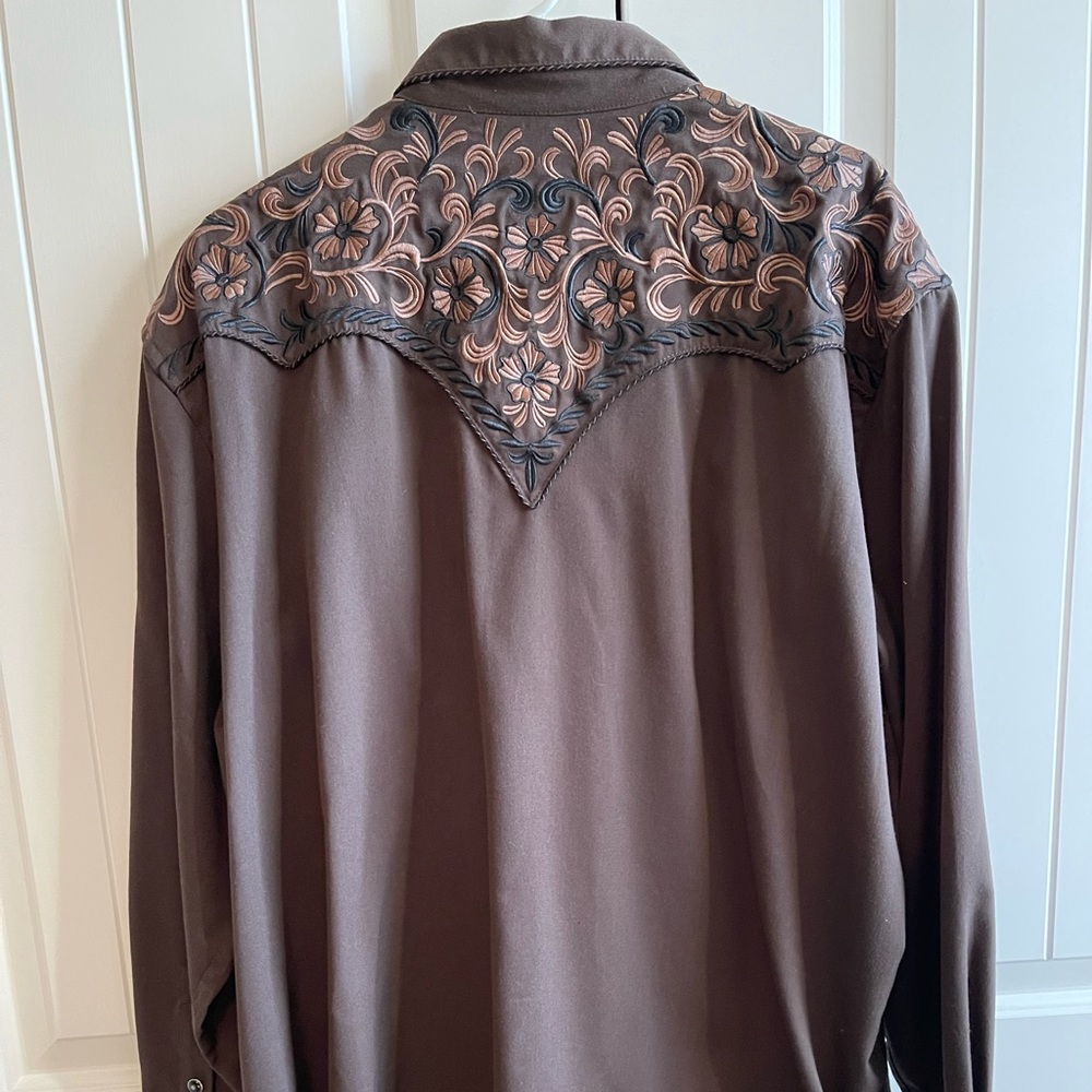 Men Panhandle Slim XXL Embroidered Shirt